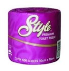 Style Premium Toilet Tissue 2 Ply 400 Sheet 48 Rolls