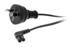 AC Lead Figure Eight IEC C7 Right Angle 2M Black