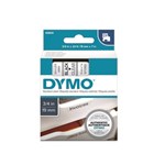 Dymo Label Tape Black on Clear 19mm x 7m Each