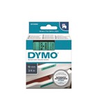 Dymo Label Tape Black on Green 19mm x 7m Each