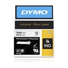 Dymo Rhino Black on White 19mm Tape