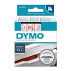 Dymo Tape Red on White 19mm x 7m Each