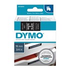 Dymo Tape White on Black 19mm x 7m Each