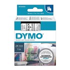 Dymo Tape Black on Clear 24mm x 7m Each