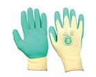YSF Green Leaf Latex Coated Gloves Small Pair