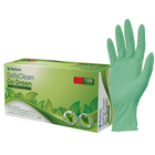Medicom SafeClean Go Green Nitrile Exam Gloves Powder Free Large Green Box 100 10 per Carton