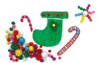 Educational Colours Pom Pom Glitter 200pc Assorted Colours