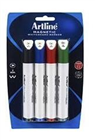 Artline Whiteboard Marker Bullet Point Trio Assorted 4 Pack