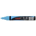 Uni Chalk Marker 25mm Bullet Light Blue 12 per Box