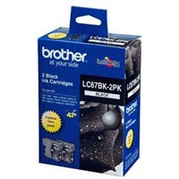 Brother LC67BK2PK Ink Cartridge Twin Pack Black
