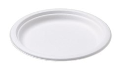 Paper Plate 230mm Uncoated White 50 Pack
