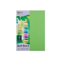 Quill Board A4 210gsm Lime 50 Pack