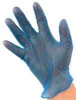 Medicom Vinyl Powder Free Disposable Gloves Blue Large Pack 100 10 per Carton