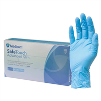 Medicom Nitrile Powder Free Disposable Gloves Blue Medium Box 100 10 per Carton