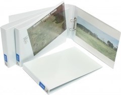 Bantex Insert Binder Landscape A3 3D Ring 25mm White 6 per Box