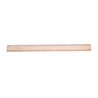 Wooden Ruler 30cm Polished Each