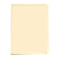 Avery Folder Manilla 5 Tabbed Foolscap Buff 50 Pack
