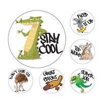 Avery Stickers Merit Australian Animals Multicolored 96 Pack