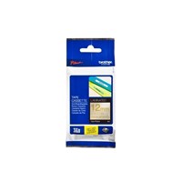 Brother Labelling Tape 12mmx8m Gold on Glitter White