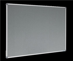 VisionChart Wool Felt Pinboard 1800x900mm Grey