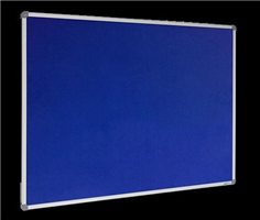 VisionChart Wool Felt Pinboard 900x600mm Royal Blue