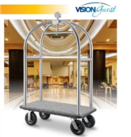VisionChart Trolley Brushed Stainless Steel 1120x610x1910mm