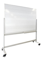VisionChart Music Whiteboard Magnetic Combo 1800x1200mm
