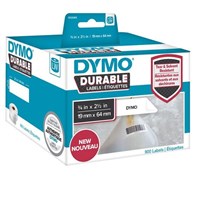 Dymo LabelWriter Durable Labels 19x64mm White 2 Pack