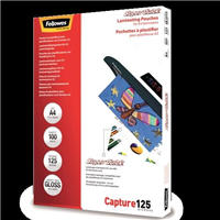Fellowes Laminating Pouch A4 125 Micron Superquick 100 Pack