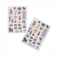 Spencil Puffy Stickers Pixel Design 95x1503 2 Pack
