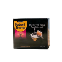 Robert Timms Decaffeinated Coffee Bags 65g 18 Pack
