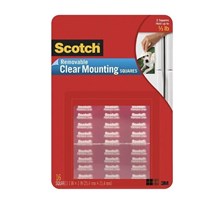 3M Scotch Mount Squares 859 Clear 254x254mm 16 Pack