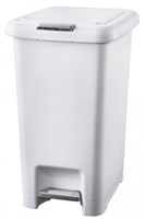 Oates Push Pedal Bin 20L White