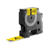 Dymo Rhino Industrial Label Black on Yellow 19mm Each