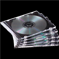 Fellowes 98316 CD Slimline Jewel Case Clear 25 Pack