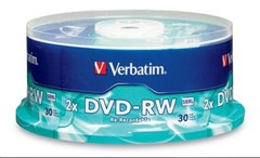 Verbatim 95179 DVDRW 2x Spindle 30 Pack