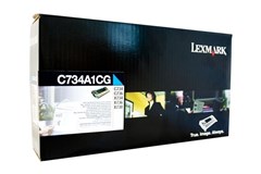 Lexmark C734A1CG Toner Cartridge Cyan