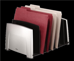 Fellowes File Sorter Large Blak Silver
