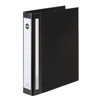 Marbig Deluxe Binder Large Capacity A4 4D Ring 38mm Black 12 per Box