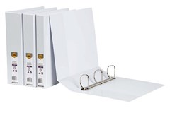 Insert Binder A4 3D Ring 25mm White 20 per Carton