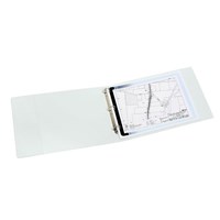 Marbig Insert Binder Landscape A3 3D Ring 32mm White 6 per Box