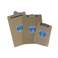 Writer Clipboard Flat Clip MDF A5 Brown