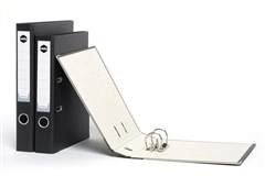 Marbig Lever Arch File Jumbo Half Arch A4 Black 10 per Carton