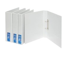 Aspire Insert Binder A4 4D Ring 38mm White 12 per Box