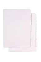 Marbig Dividers 10 Tab Manilla Unpunched A4 White 25 per Box