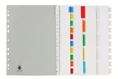 Marbig Dividers 5 Insert Tab Manilla A4 White 20 per Box