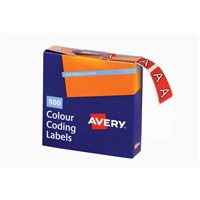 Lateral Filing Coding Labels Alpha A Bx500