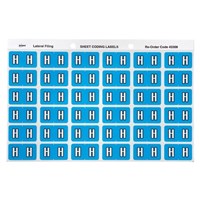 Avery Colour Coding Labels H Side Tab Blue 180 Pack