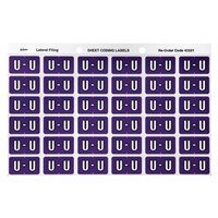 Avery Colour Coding Labels U Side Tab Purple 180 Pack