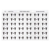 Avery Colour Coding Labels Y Side Tab White 180 Pack